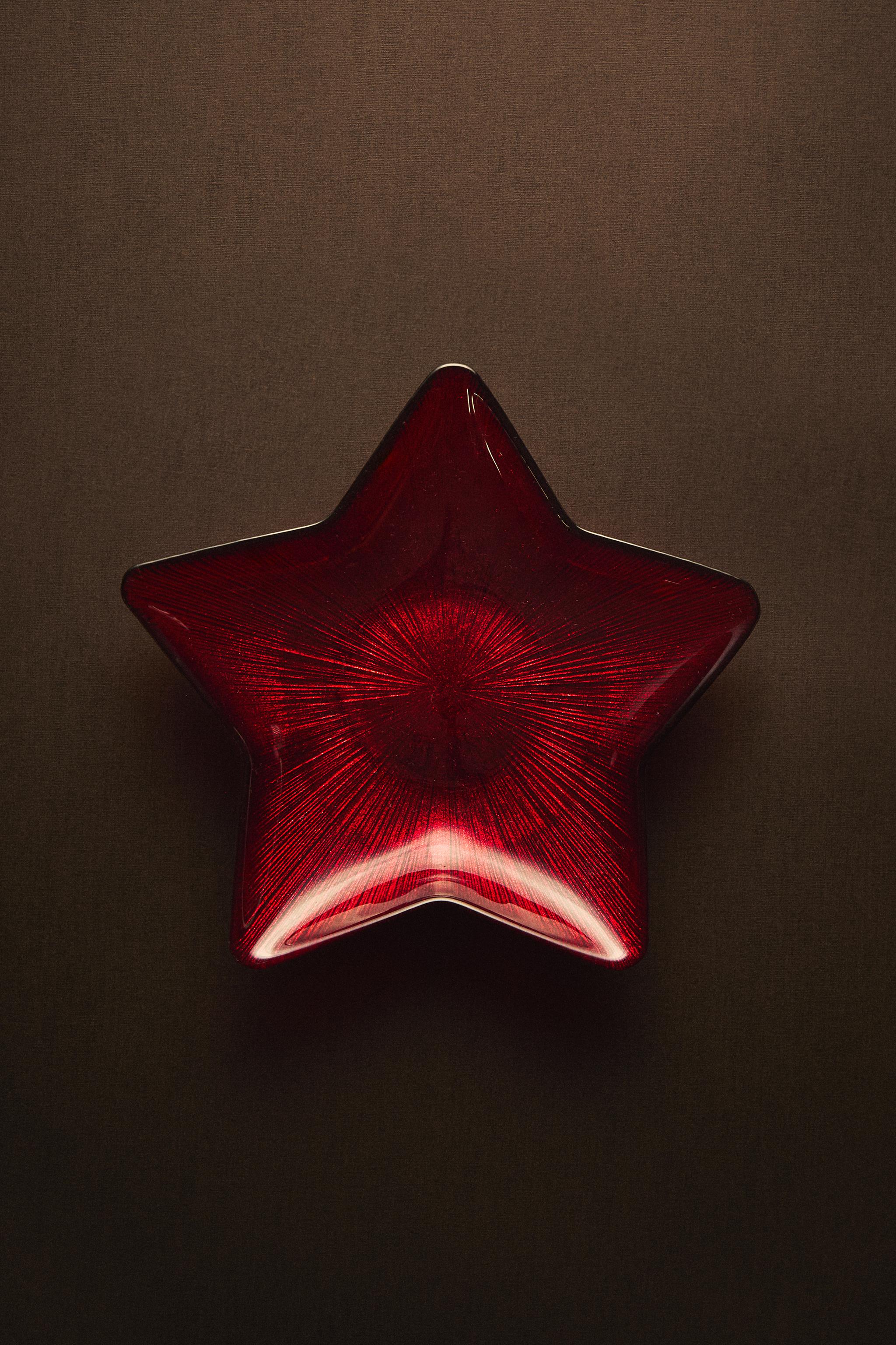 CHRISTMAS STAR GLASS BOWL